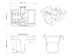 Can-Am Defender HD11 Center Underseat Storage Bin (7 L)