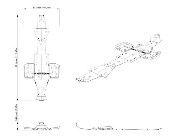 Can-Am HMWPE Underbelly Plates MAX