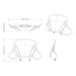 Can-Am Outlander Adjustable Adventure Windshield
