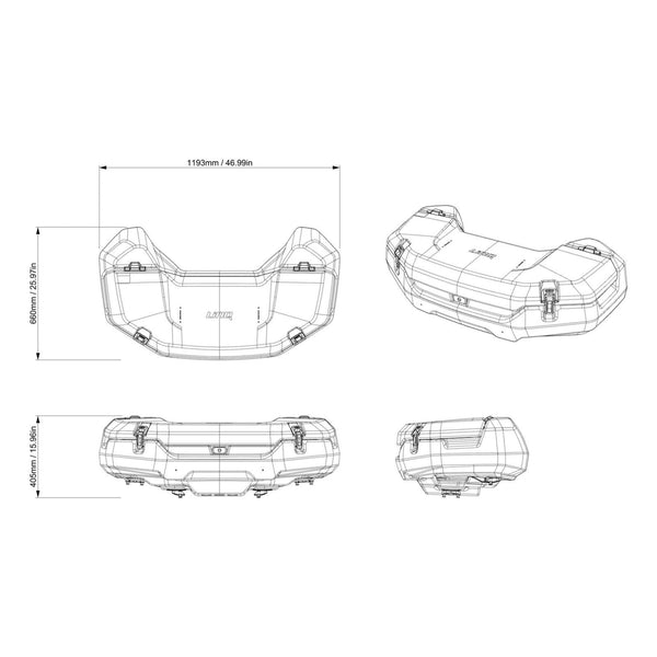 Can-Am Outlander LinQ 31 US Gal (145 L) Trunk Box