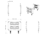 Can-Am Defender HD11 Bed Wall Extender - High (for Headache Rack)