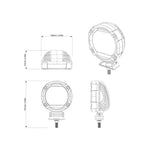 Can-Am 3.5″ (9 Cm) LED Flood Lights (2 X 14 W)
