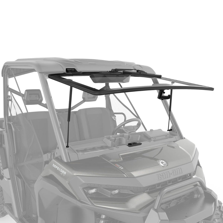 Can-Am Defender & Defender HD11 Flip Glass Windshield with SMART Intermittent Wiper & Washer Kit