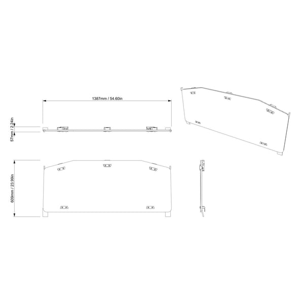 Can-Am Defender & Defender HD11 Rear Glass Window - Tinted