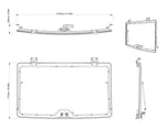 Can-Am Defender & Defender HD11 Flip Windshield - Hardcoated