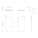 Can-Am Defender Front Mudguards