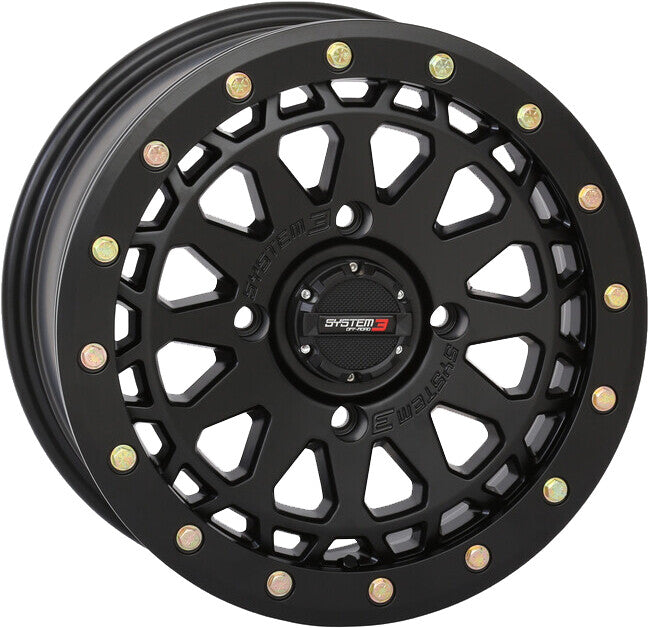 SB6 BL WHEEL 15X7 4+3 (+10MM) 4/156 MATTE BLACK | 15S3-6555