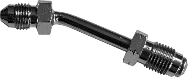 CLUTCH HOSE ADAPTER CHROME 3/8-24 INVERTED FLARE 10 DEG