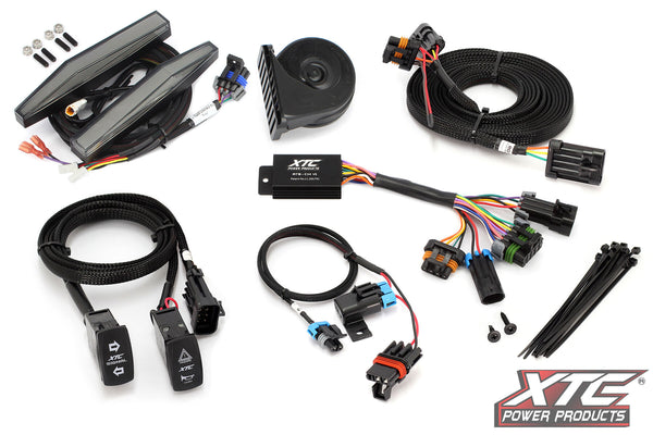 AUTO TURN SIGNAL KIT W/ HORN AND FRONT DRL LIGHTS CAN | ATS-POL-GBU-DRL