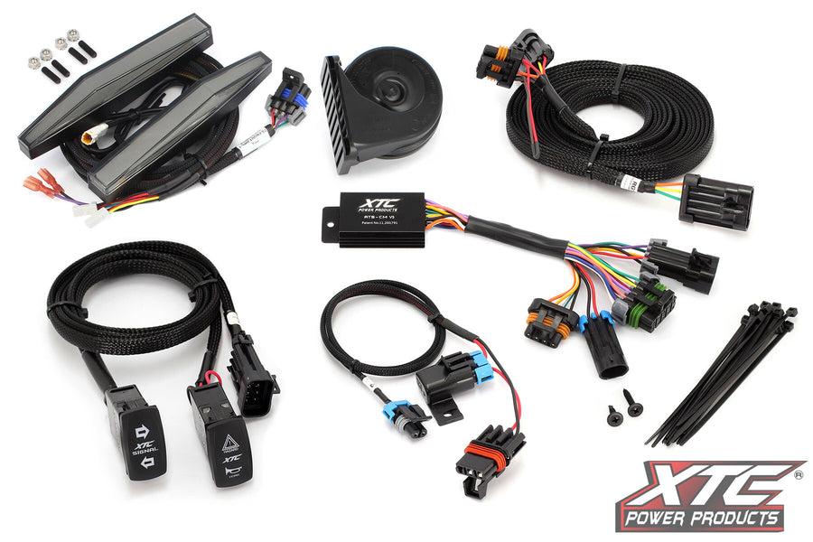 AUTO TURN SIGNAL KIT W/ HORN AND FRONT DRL LIGHTS CAN | ATS-POL-GBU-DRL