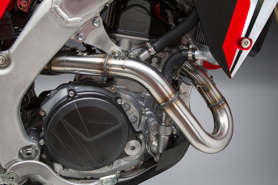 RS-9 HEADER/CANISTER/END CAP EXHAUST DUAL SLIP-ON SS-AL-CF | 22843BR520