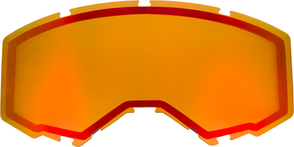 DUAL LENS W/O VENTS ADULT RED MIRROR/AMBER | FLB-033