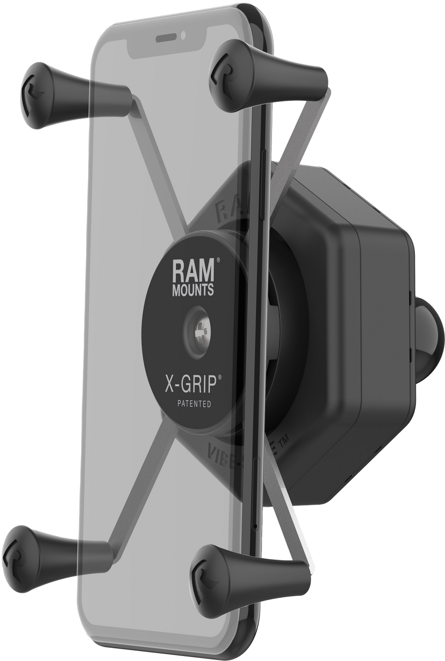 X-GRIP VIBE-SAFE PHONE HOLDER LARGE WITH BALL ADAPTER