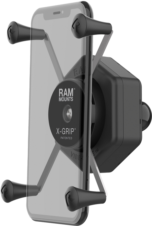 X-GRIP VIBE-SAFE PHONE HOLDER LARGE WITH BALL ADAPTER
