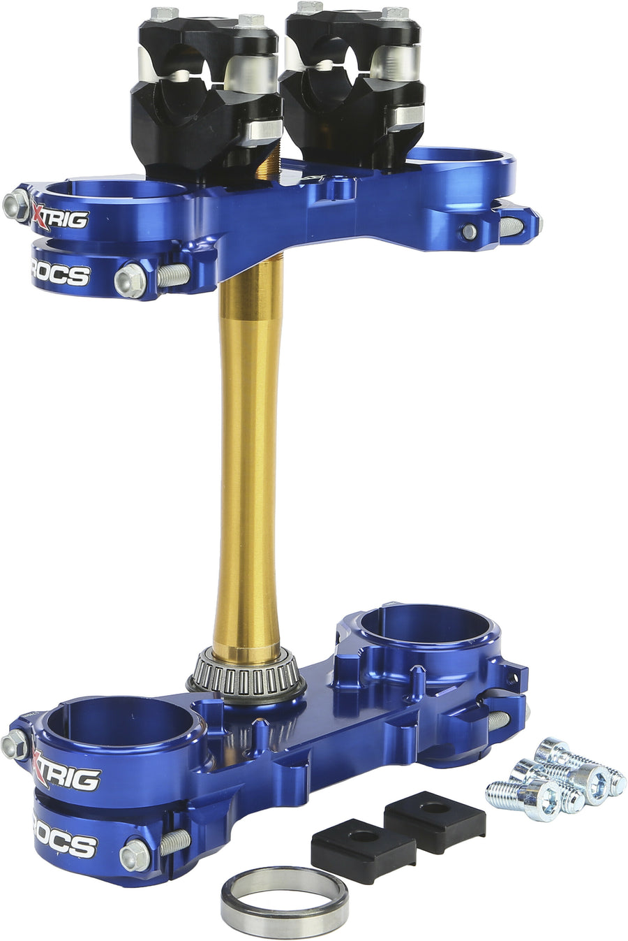 ROCS TECH CLAMP SET BLUE YAMAHA 25MM | 501330801201