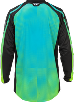 F-16 JERSEY AQUA/BLACK/WHITE 2X