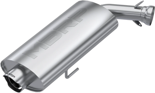 SINGLE SLIP-ON SYSTEM W/ 3" OVAL SPORT MUFFLER CHROME | AT-9534SP