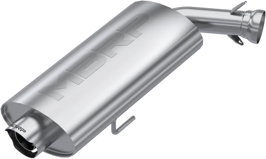 SINGLE SLIP-ON SYSTEM W/ 3" OVAL SPORT MUFFLER CHROME | AT-9534SP