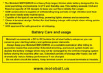 BATTERY MBTZ26RHD SEALED FACTORY ACTIVATED | MBTZ26RHD
