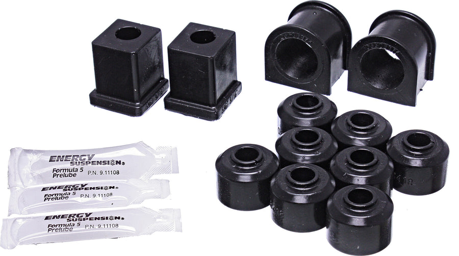 SWAY BAR BUSH KIT FRONT/REAR BLACK POL