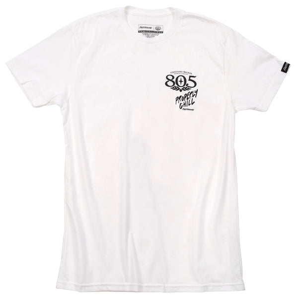 805 QUIVER SS TEE WHITE