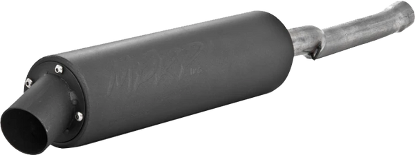 SINGLE SLIP-ON SYSTEM W/ UTILITY MUFFLER BLK YAM | AT-7402