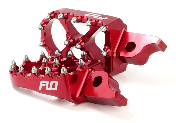 PRO SERIES FOOT PEGS RED KAW/HON