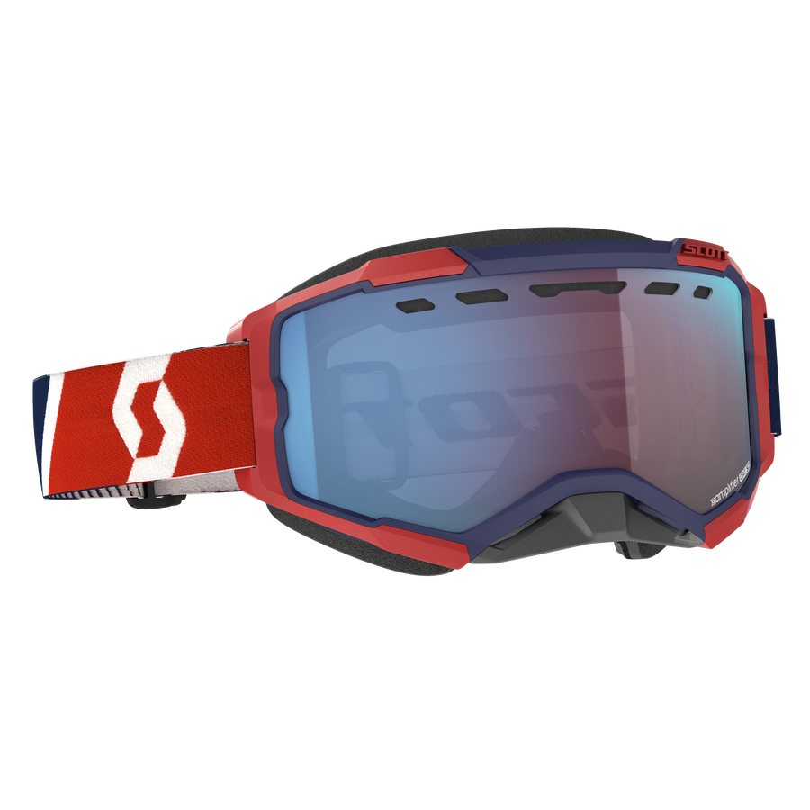 FURY SNOWCROSS GOGGLE RED/ BLUE ENHANCER BLUE CHROME | 278605-1228347
