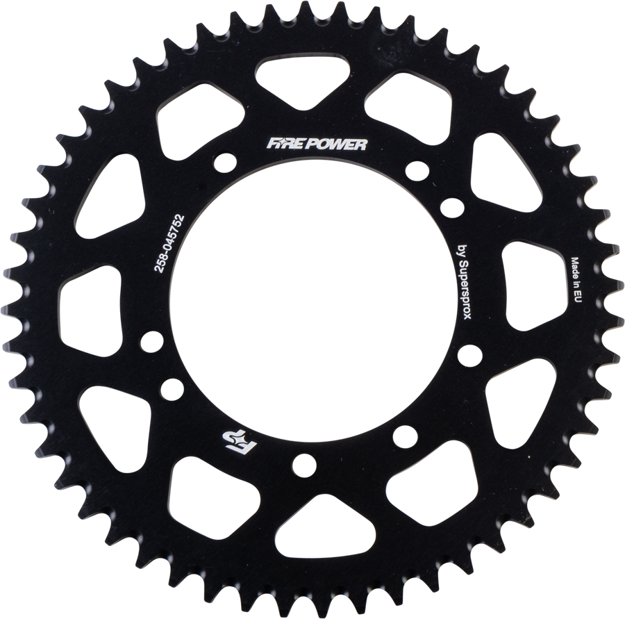 REAR SPROCKET ALUMINUM 52T BLK | FPA-457-52-BLK