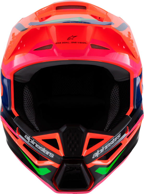 SM3 YOUTH DEEGAN HELMET ORNG FLO/PRPL/PNK FLUO YS | 8301425-433-YS