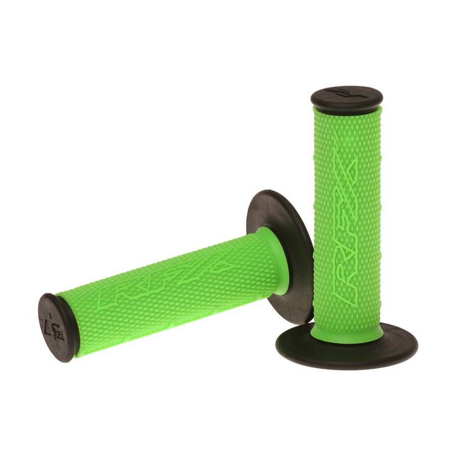 DUAL COMPOUND GRIPS GREEN WITH BLACK ENDS | FXHG 20200 99GN