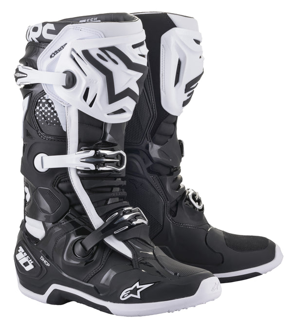 TECH 10 BOOTS BLACK/WHITE SZ 07 | 2010020-12-7
