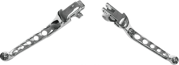 5-HOLE LEVER SET CHROME BIG TWIN 07-17