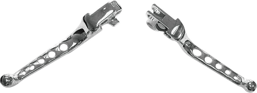 5-HOLE LEVER SET CHROME BIG TWIN 07-17