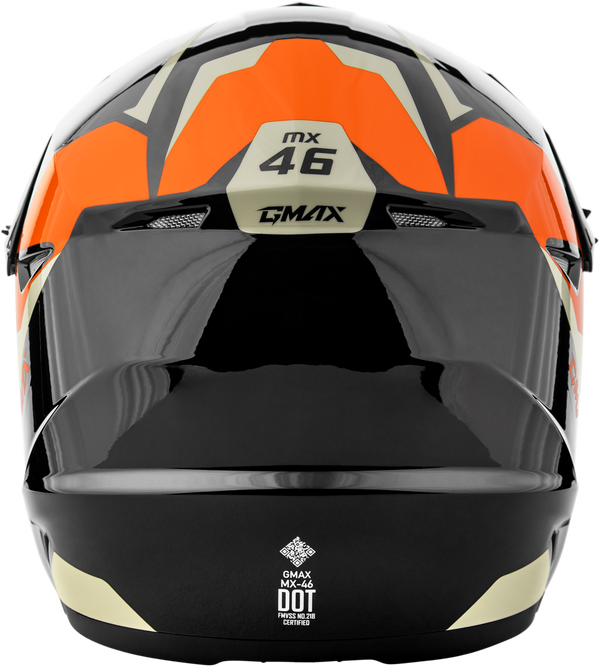 YOUTH MX-46Y CYCLUS HELMET BLACK/ORANGE YM