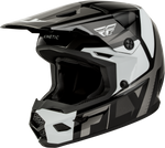 KINETIC SCRAP HELMET BLACK/WHITE/GREY