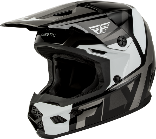 KINETIC SCRAP HELMET BLACK/WHITE/GREY