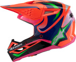 SM3 YOUTH DEEGAN HELMET ORNG FLO/PRPL/PNK FLUO YS | 8301425-433-YS