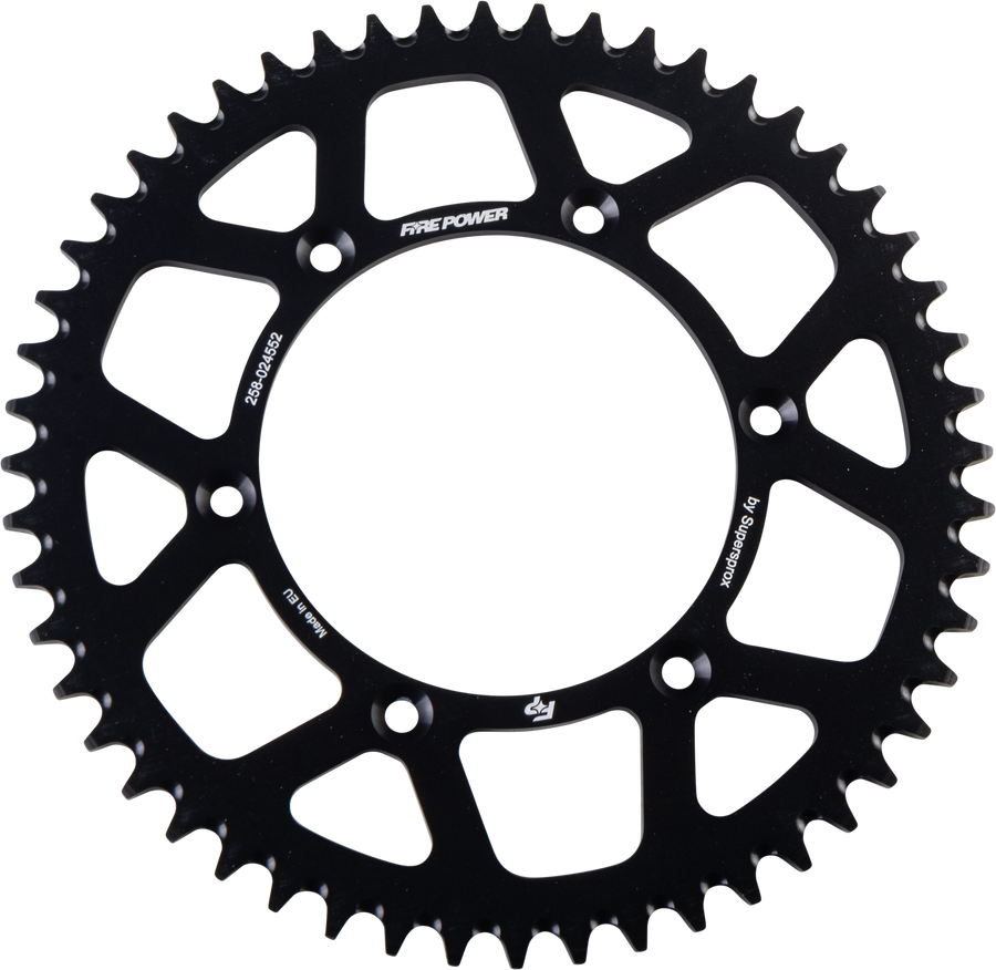 REAR SPROCKET ALUMINUM 52T BLK | FPA-245-52-BLK