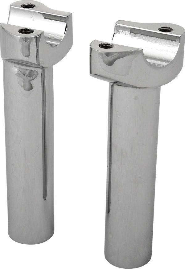 H-BAR RISERS 5.5" STRAIGHT CHROME