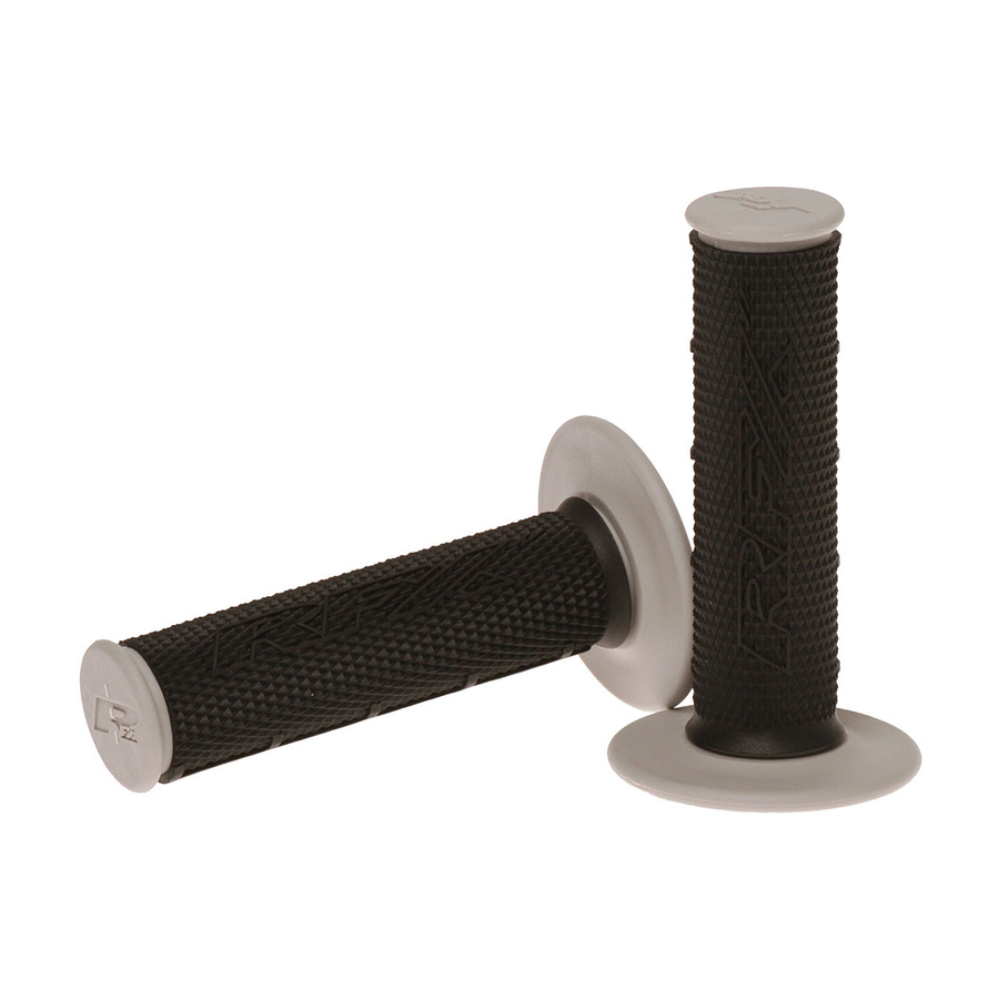 DUAL COMPOUND GRIPS GREY WITH BLACK CENTER | FXHG 20100 99GY