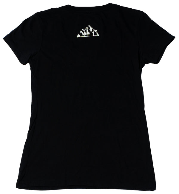 TM LOGO SS V TEE BLACK