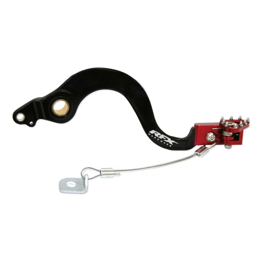REAR BRAKE PEDAL RED FOLDING-TIP HON | FXRB 10300 99RD