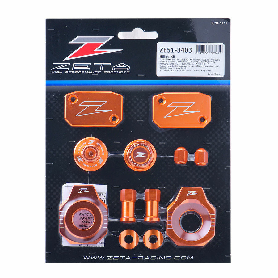 BILLET KIT KTM ORANGE | ZE51-3403