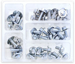 8MM HEX FLANGE BOLT ASSORTMENT W/16MM WASHER 40 PIECE KIT | SV-M6SEMS