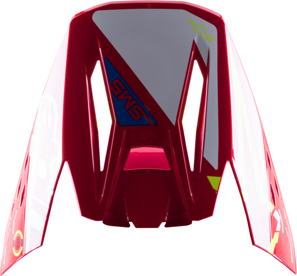 S-M5 ACTION VISOR RED/WHITE/YELLOW | 8986022-3325-OS