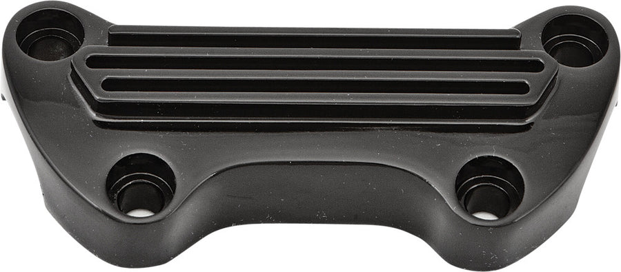 H-BAR CLAMP FINNED W/O SKIRT BLACK