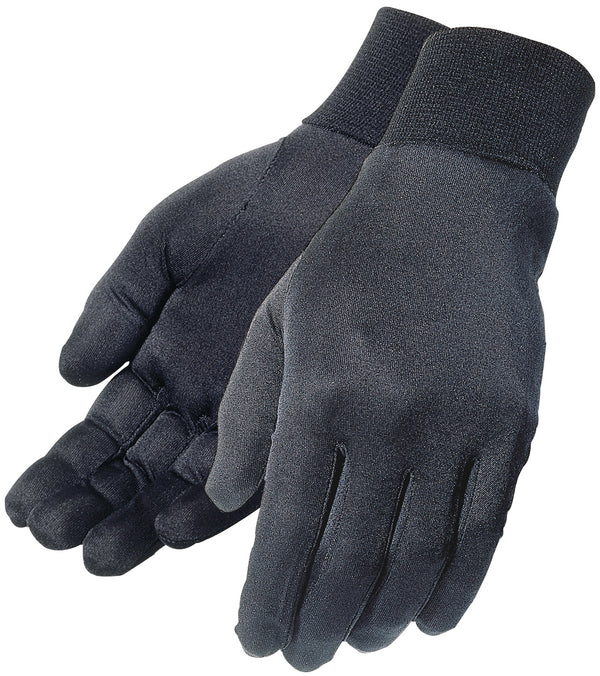 SILK GLOVE LINER BLACK