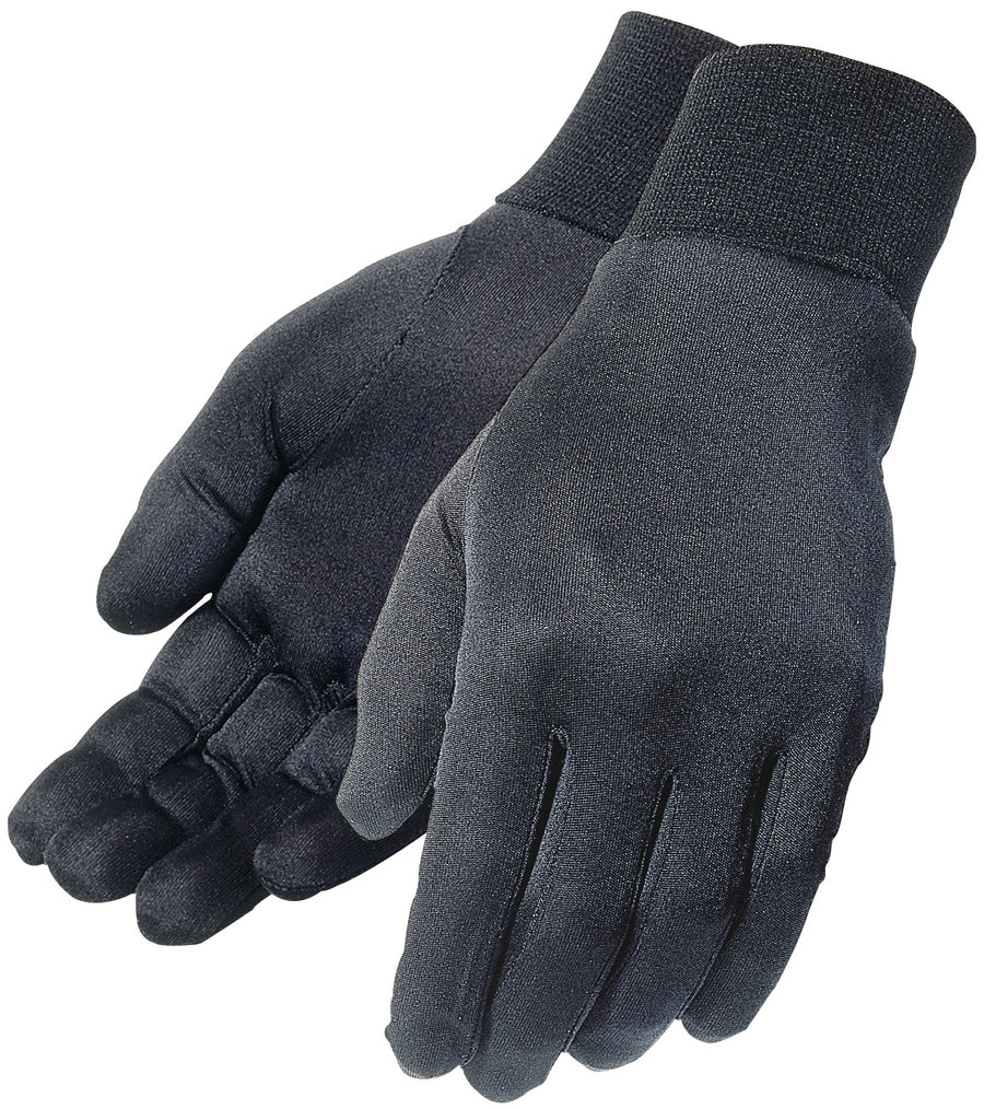 SILK GLOVE LINER BLACK