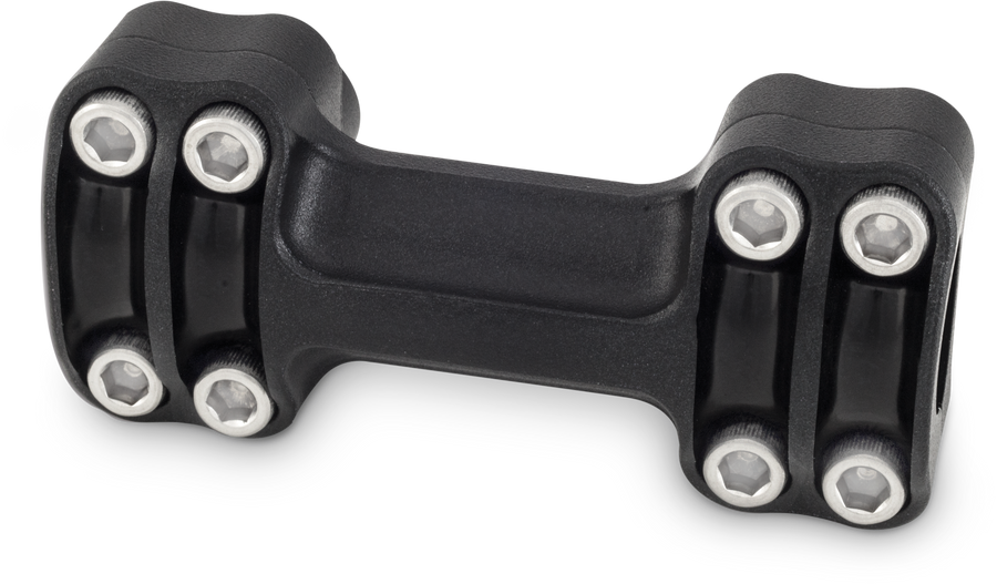 REAPER 1-1/2" RISERS 1" BAR ONE PIECE - TEXTURE BLACK